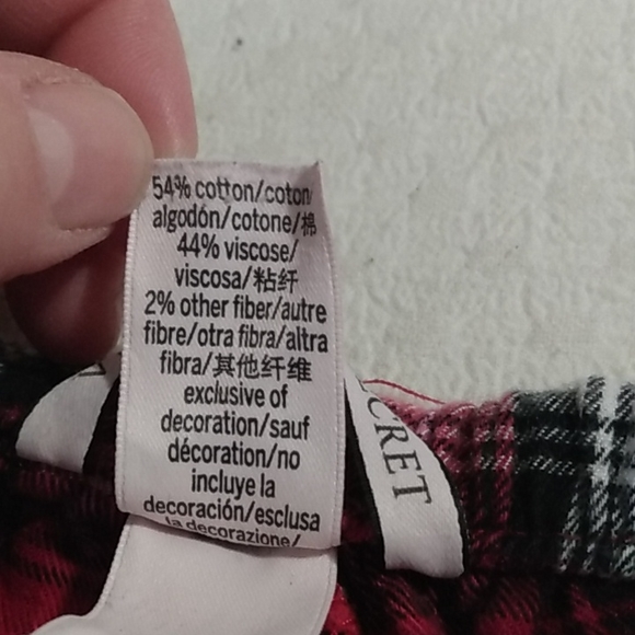 VS red plaid pajama pants - Picture 3 of 6